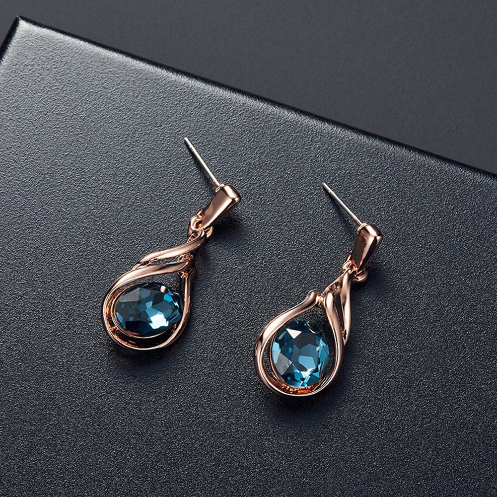 Set Vòng cổ + Bông Tai ĐíNh Kim Cương Giả HìNh Oval