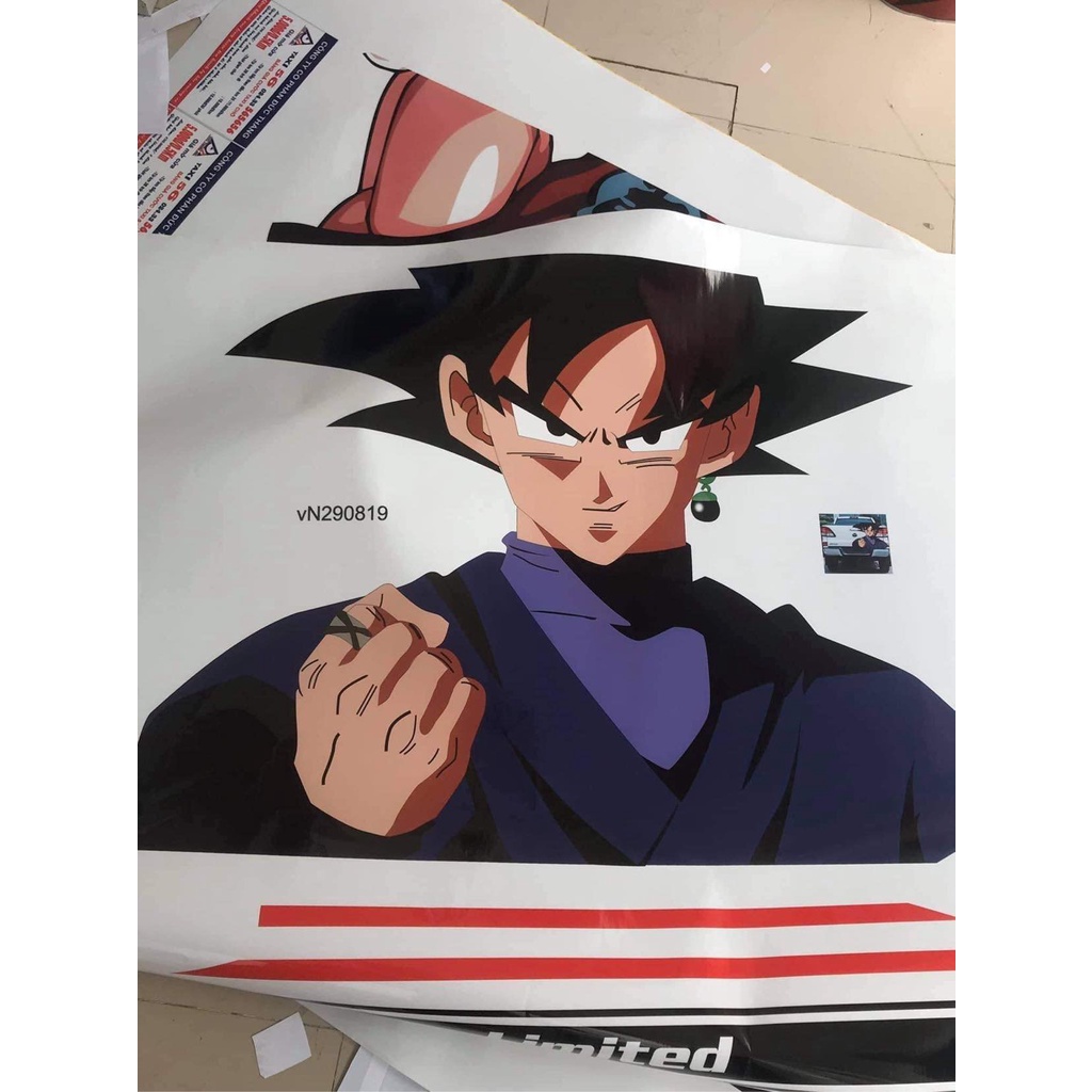 Tem songoku thiết kế cho tất cả loại xe