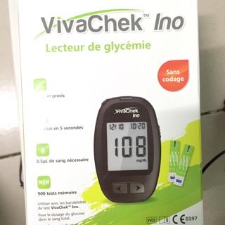 Combo: Máy đo đường huyết VivaChek Ino + 50 kim thử + 25que test