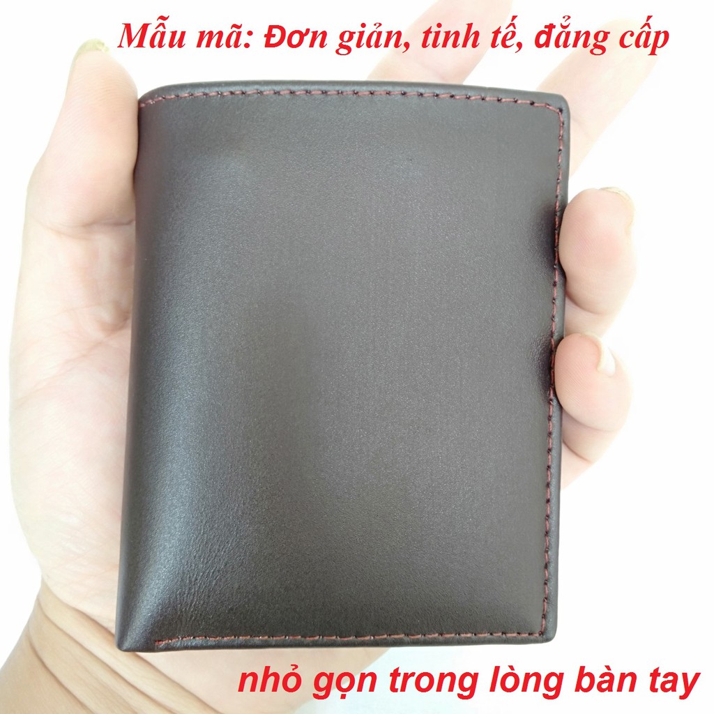 Ví Nam Da Bò -  Kiểu Dáng mini nhỏ gọn, tiện dụng  vô cùng thời thượng