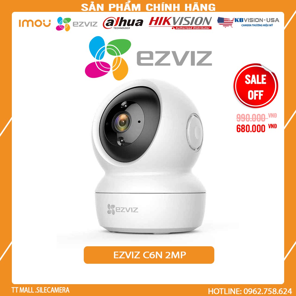 [SIÊU HOT]CAMERA WIFI THÔNG MINH QUAY QUÉT EZVIZ C6N 1080P, C6CN 720P - CHÍNH HÃNG BH 2 NĂM | BigBuy360 - bigbuy360.vn