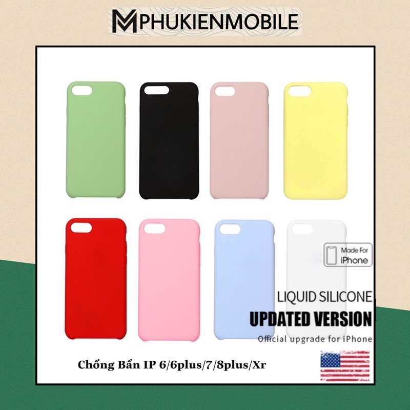 ỐP CHỐNG BẨN DÀNH CHO IP XR/6/6S/6PLUS/7/7PLUS/8PLUS