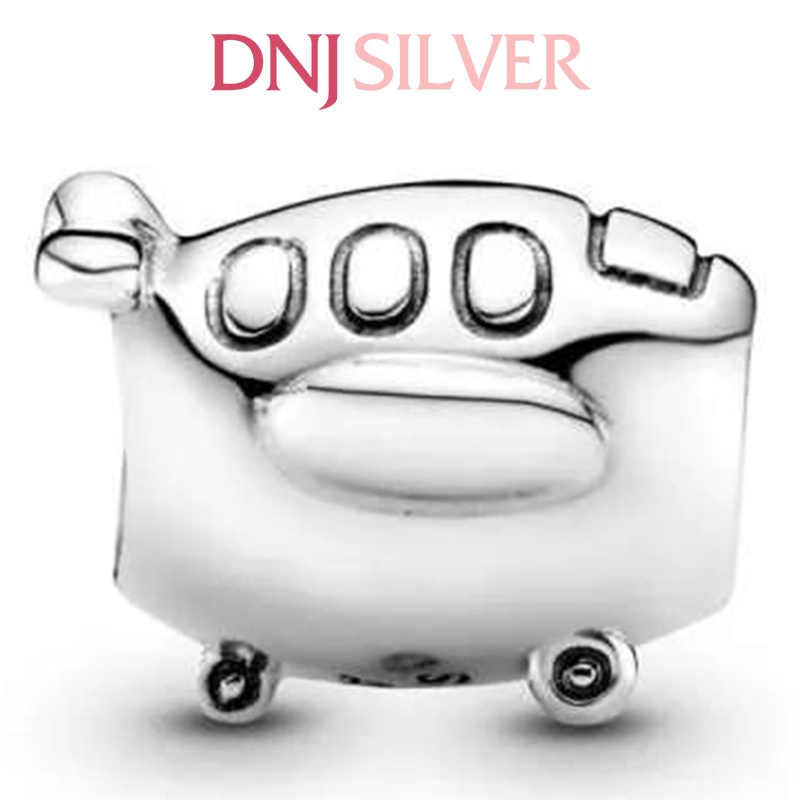 Charm bạc 925 cao cấp, hàng chuẩn bạc - Charm Aeroplane Travel thích hợp để mix vòng tay charm - DN292