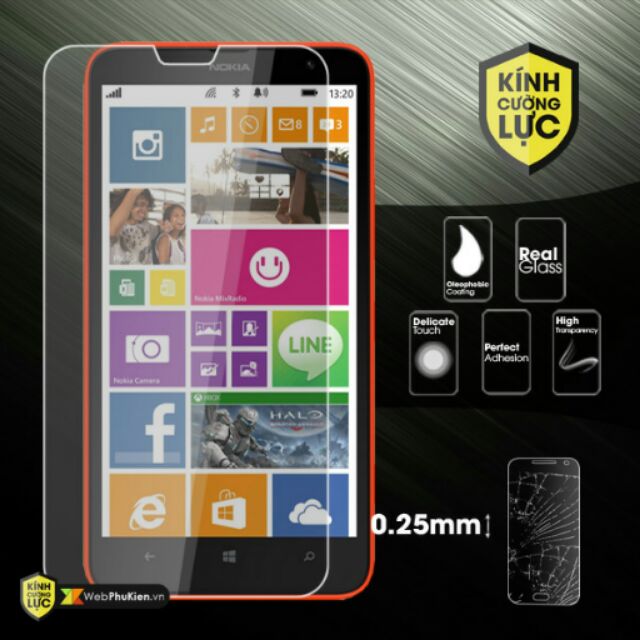 Kính cường lực lumia 1320