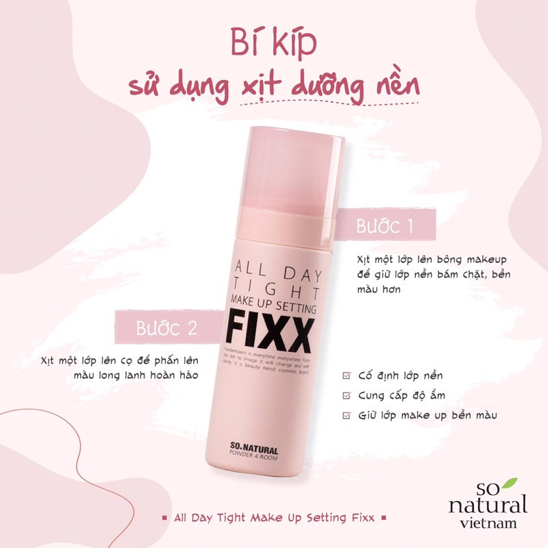 Xịt khoá nền make up All Day Tight Make Up Setting Fixx 75ml | BigBuy360 - bigbuy360.vn