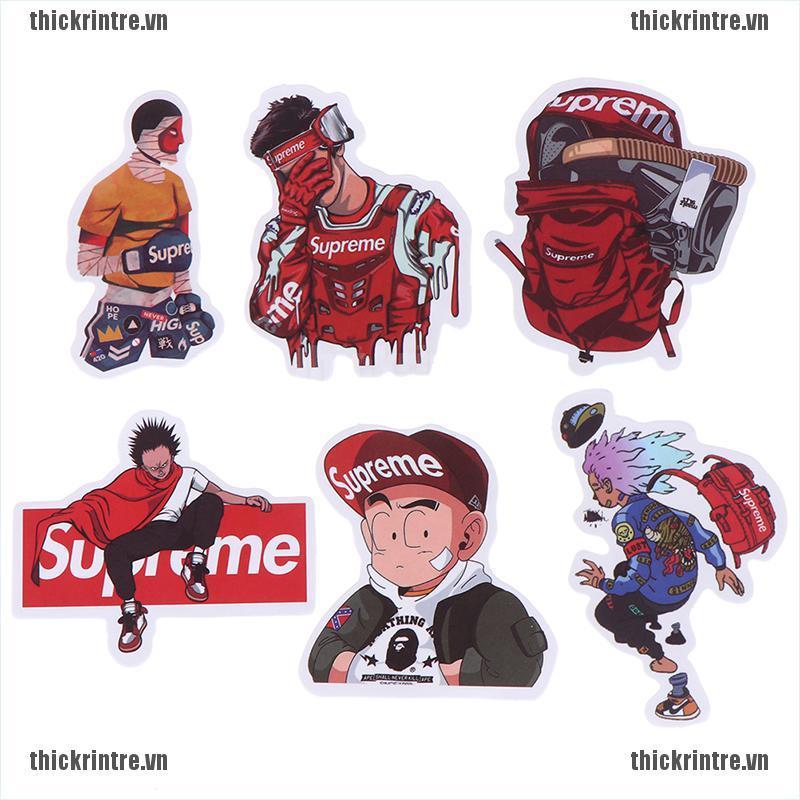 Bộ 50 Miếng Dán Trang Trí Xe Hơi / Ván Trượt / guitar / laptop Họa Tiết graffiti Bằng PVC