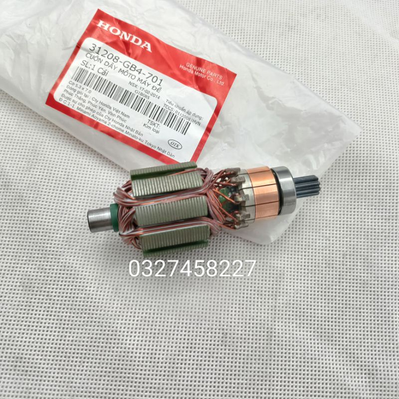Lõi ruột, Củ motor đề khởi động xe DREAM, WAVE zin honda
