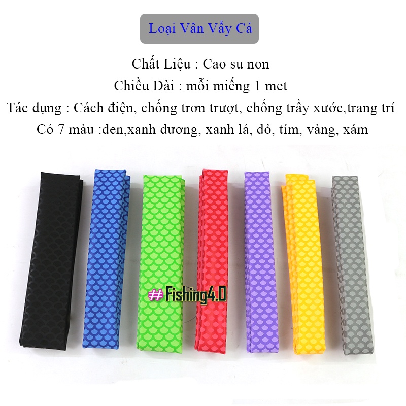 Màng Co Nhiệt Bọc cán cần câu,gậy Bi A, Vợt cầu lông Vâng X vân vẩy cá cao cấp AA73
