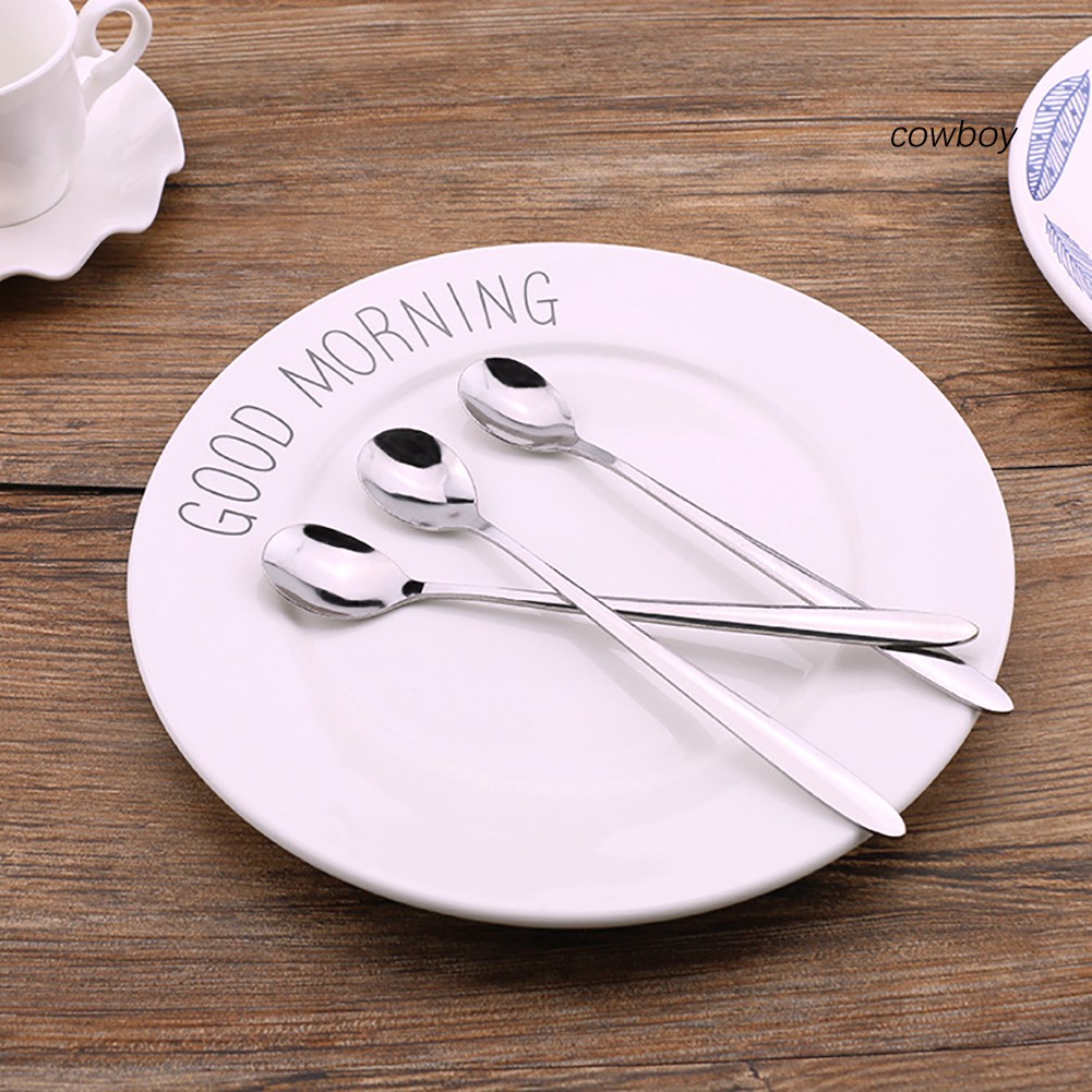 Bộ 2 Muỗng Cà Phê Cán Dài Bằng Thép Không Gỉ