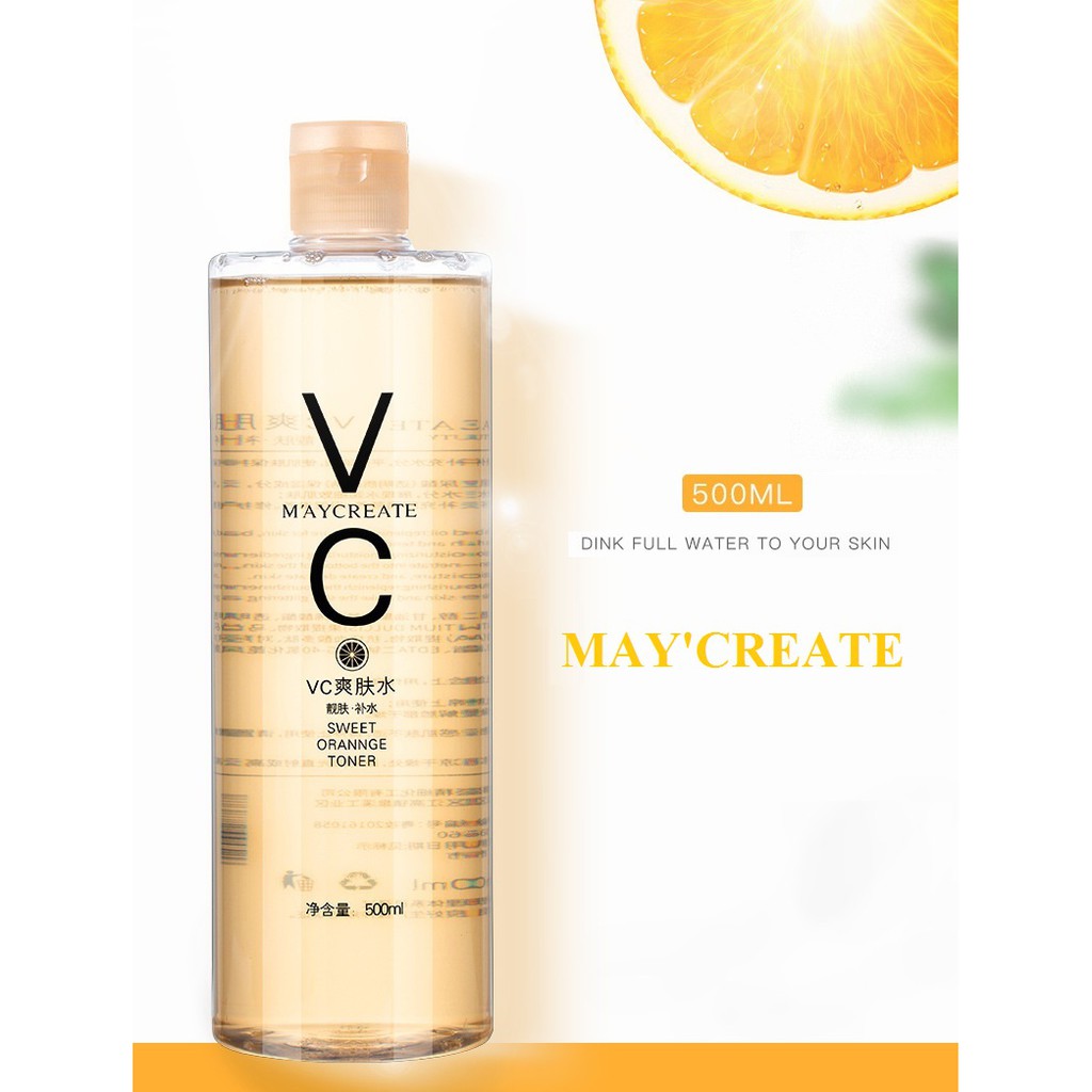 Toner dưỡng da Maycreate VC Sweet Orange 500ml