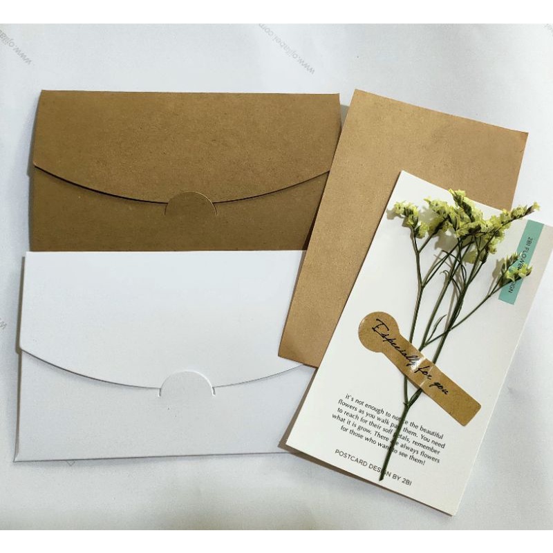 Thiệp hoa khô handmade, thiệp kraft phong cách vintage
