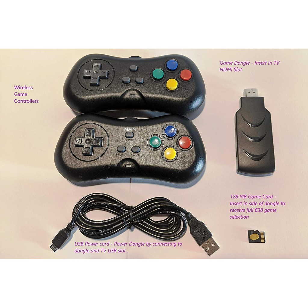 Máy chơi game HDMI 648 trò chơi kinh điển tặng kèm 2 tay cầm IB Station Only One - senvangshop