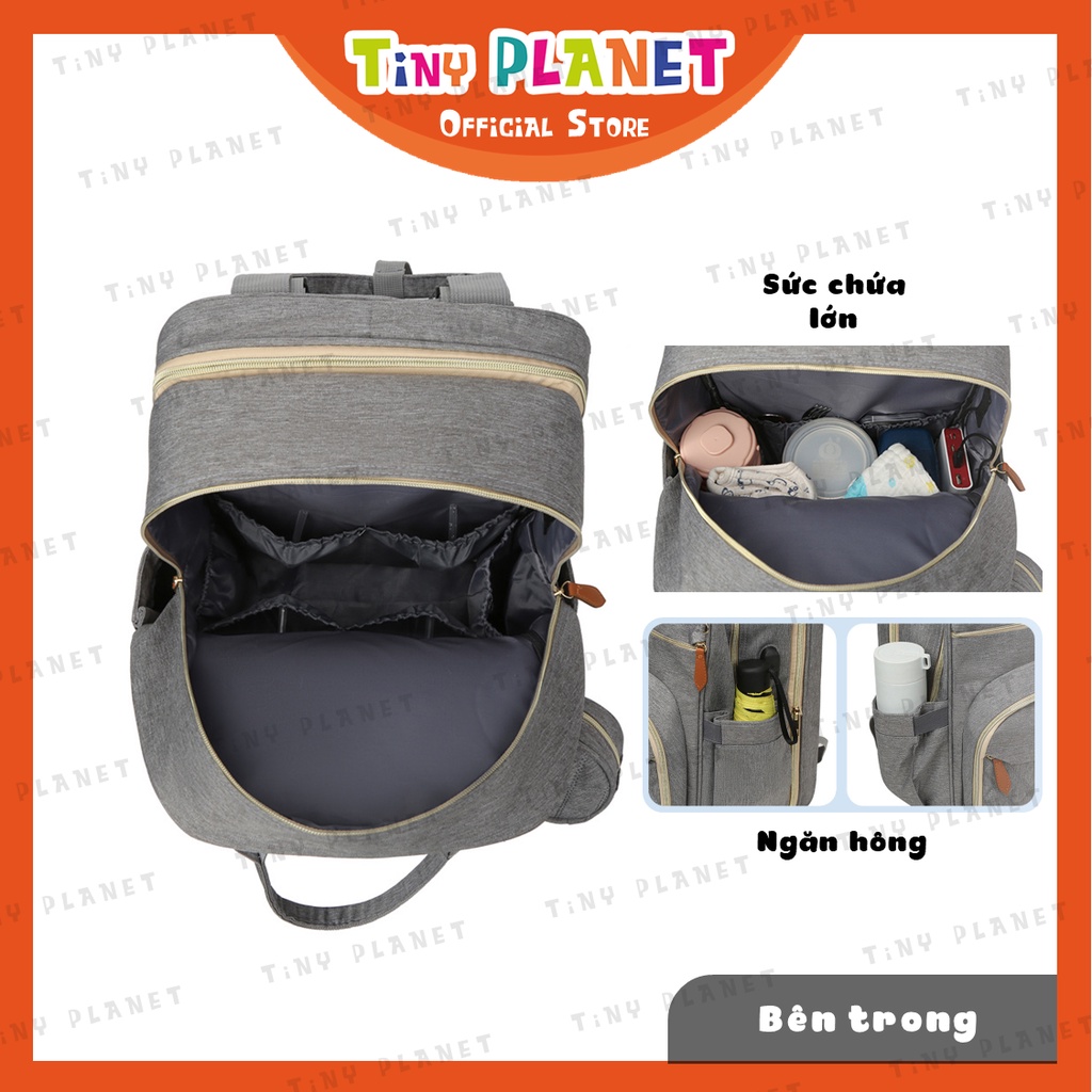 Balo bỉm sữa kèm nôi di động cao cấp cho bé Tiny Planet