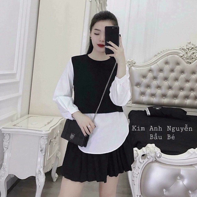 set áo + chân váy