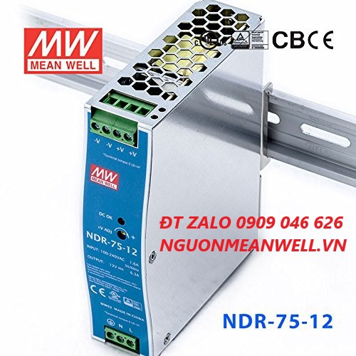 Bộ nguồn Meanwell NDR-75-12