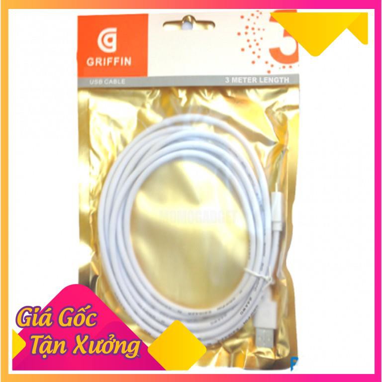 🍀 Giá sỉ 🍀  Cáp sạc 3m Griffin cổng ss tiện dụng