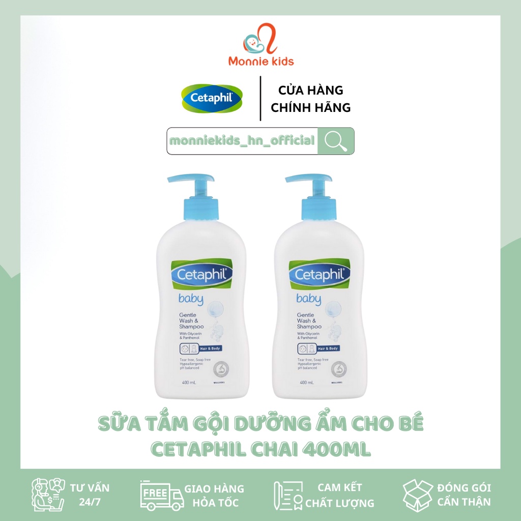 SỮA TẮM GỘI TOÀN THÂN CETAPHIL BABY 400ML