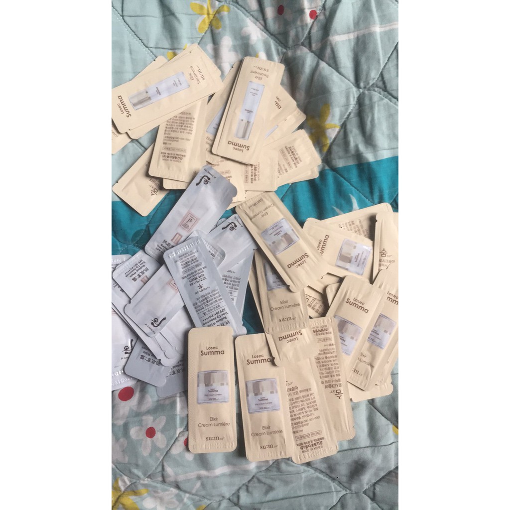 Gói tinh chất tái tạo dưỡng trắng da , thanh lọc tẩy tế bào chết sinh học Su:m37 losec summa Elixir treatment gói 1ml | BigBuy360 - bigbuy360.vn