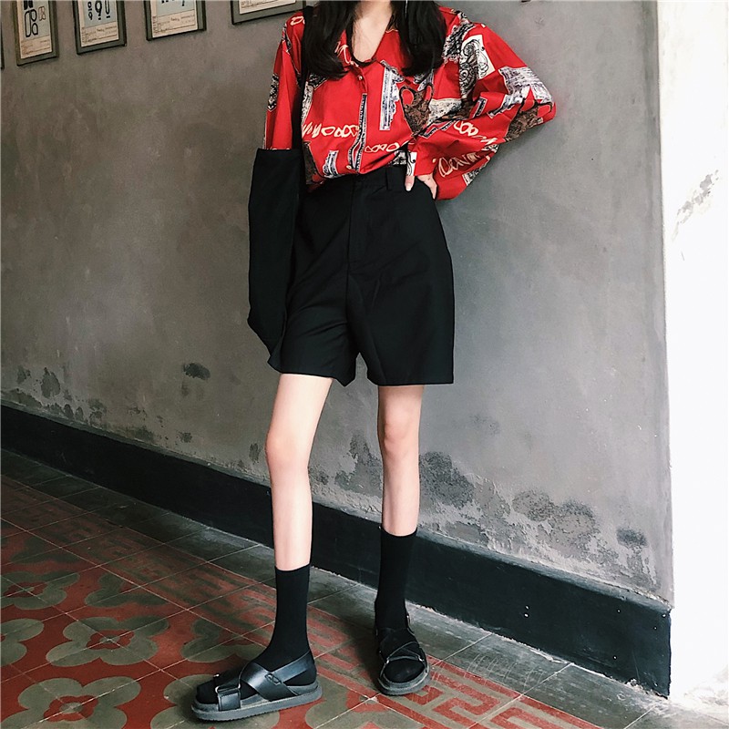 Áo sơ mi nữ tay dài Emilyshop ulzzang