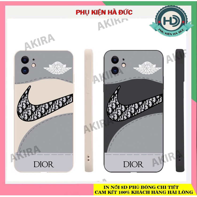 ốp lưng hình Jor.dan d.i.o.r dẻo mềm vuông cạnh bảo vệ camera cho full dòng máy ip