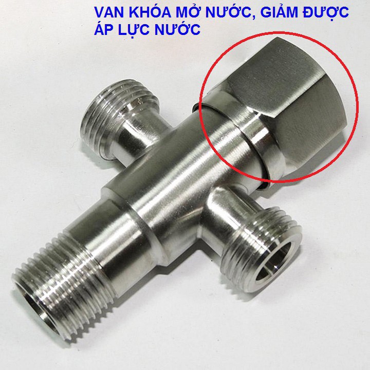 Van chia nước chữ T, loại Inox