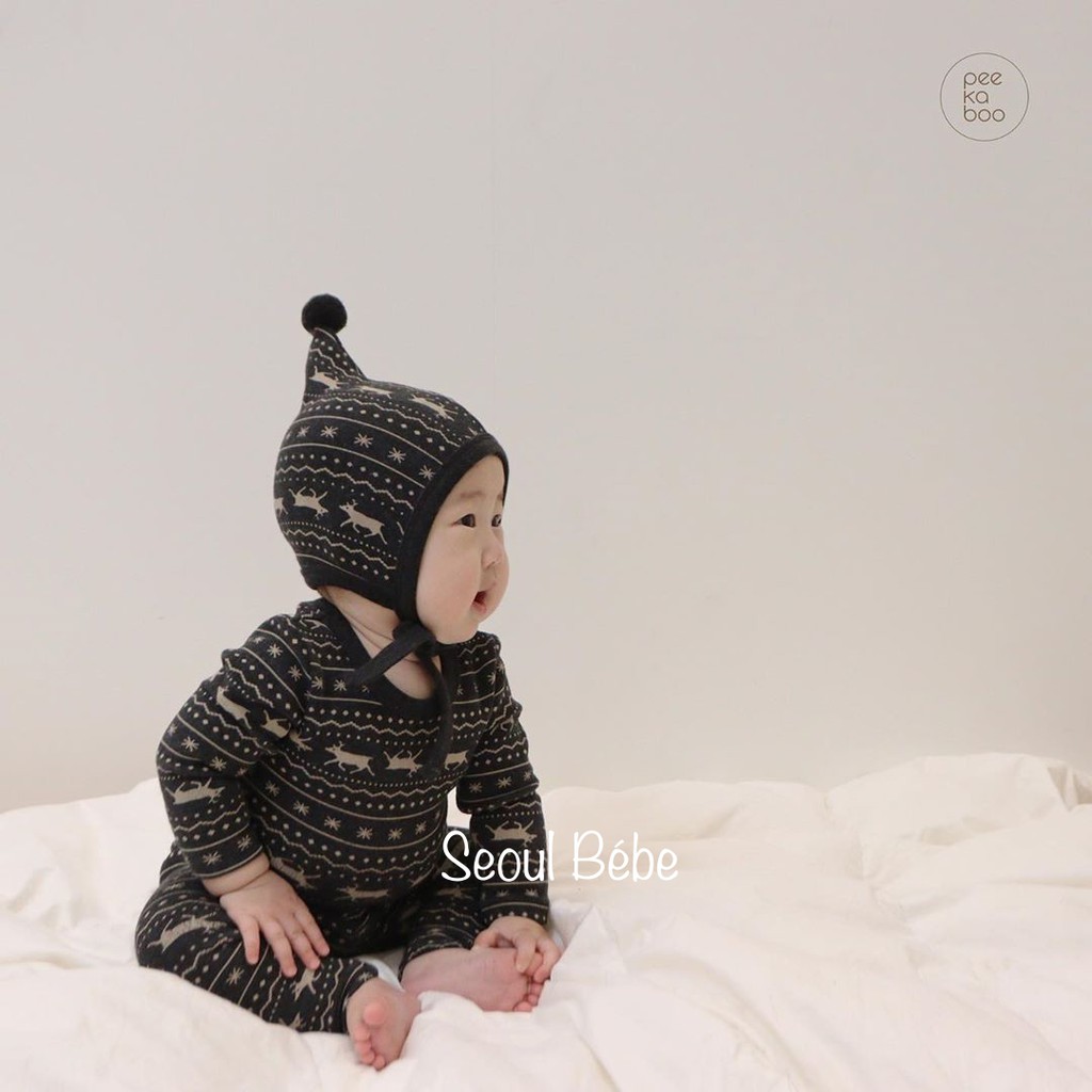 Bộ tuần lộc Peekaboo Max Xmas (bộ rời/ bộ suit) bộ Noel Christmas Peekaboo(không kèm mũ)