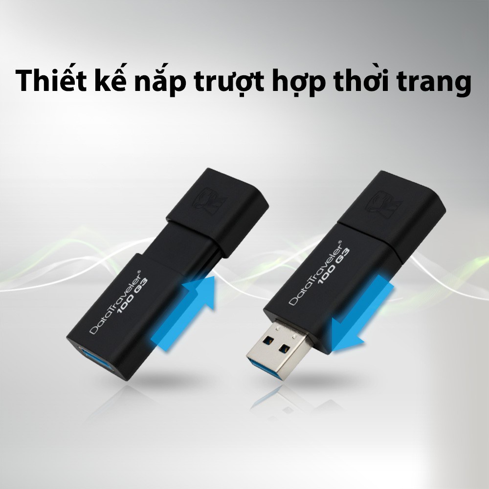 USB 3.0 Kingston DT100G3 64Gb - Hàng Chính Hãng bảo hành 5 năm