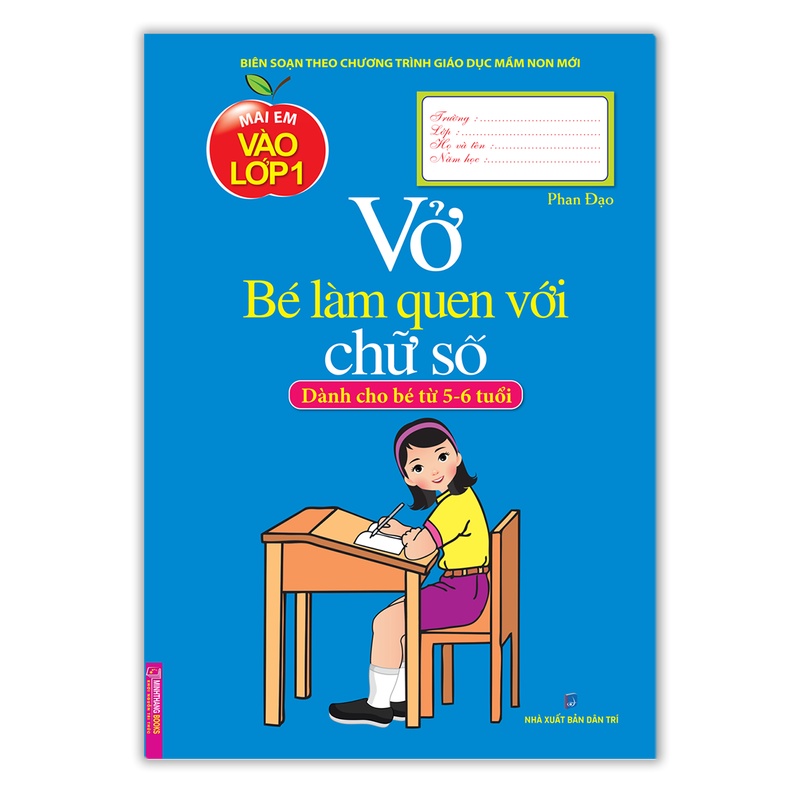 sách -Combo 4c Vở bé làm quen toán +tập đọc,tập viết+làm quen chữ số+làm toán trắc nghiệm