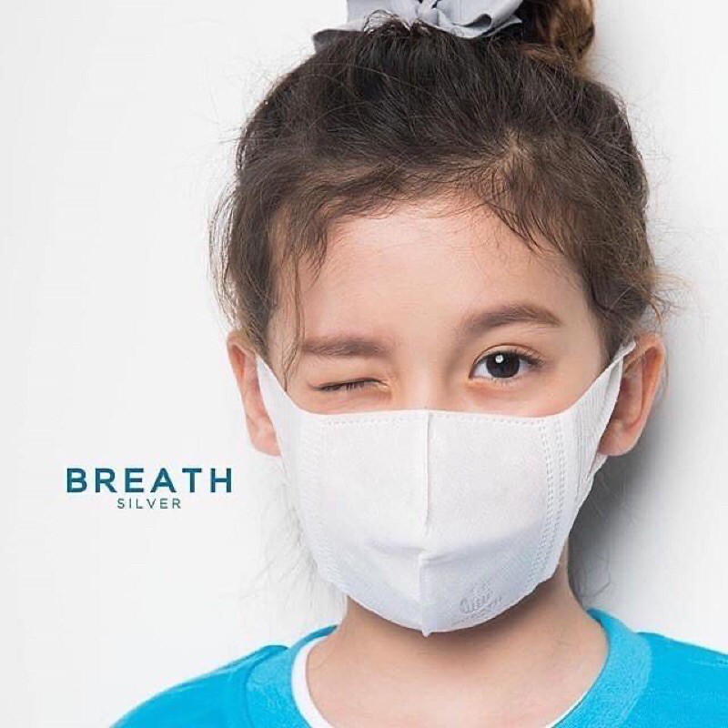 Khẩu trang kháng khuẩn bụi mịn Breathsilver - dành cho TRẺ EM