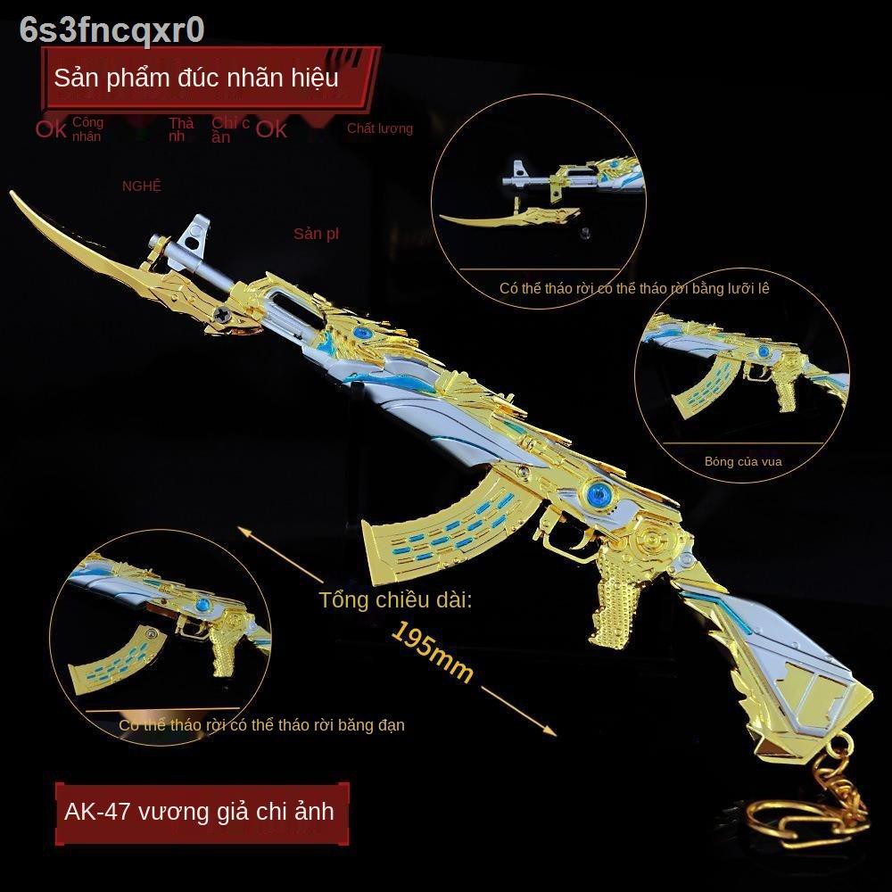 ┋CF Cross Fire Hero Weapon Mô hình Súng Đồ chơi Shadow of King Shadowless AK47 Phá hủy Kẹp với Hình kim loại