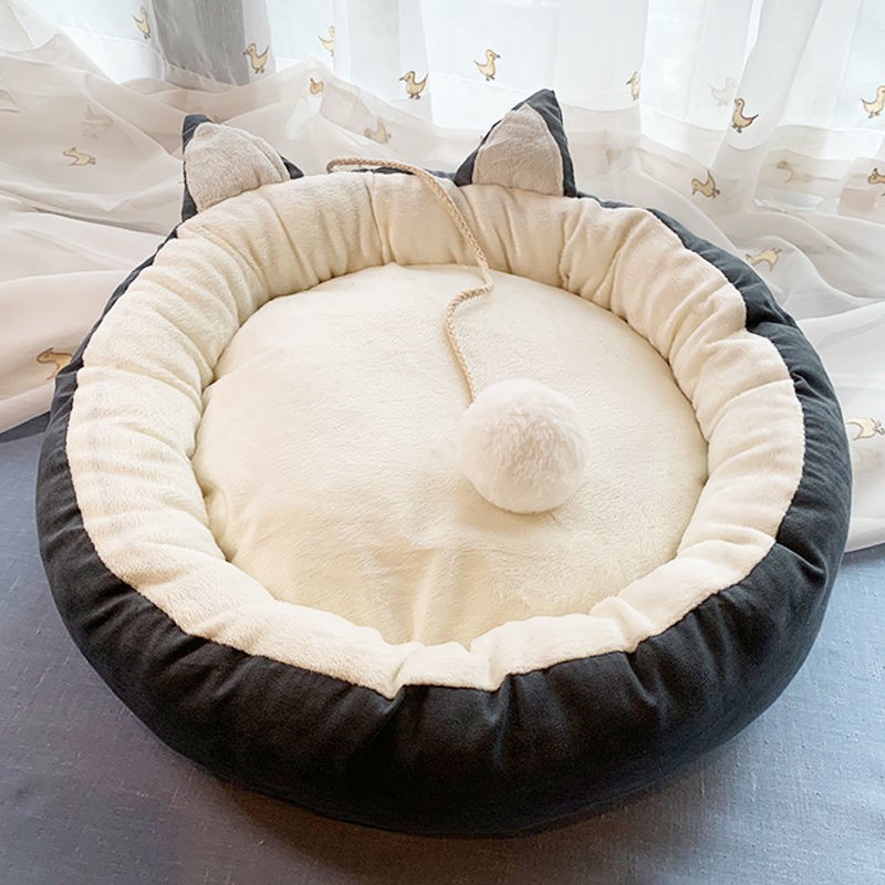 lưới lót chuồng mèo đỏ giường nhung mềm ngủ cung cấp vật nuôi bốn mùa Thảm cho