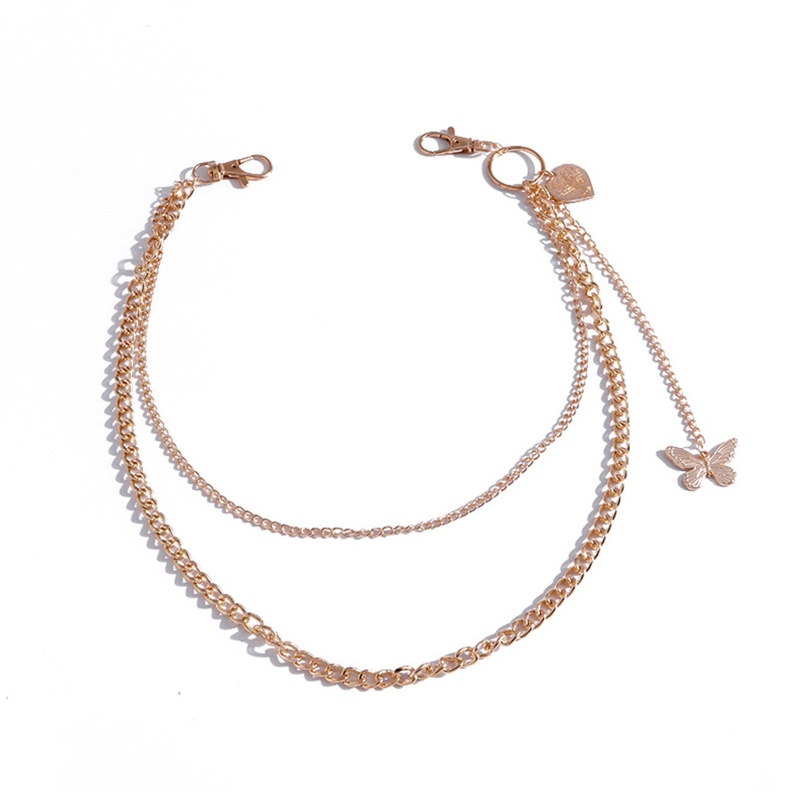 Youyo Dây Chuyền Nhiều Lớp Mặt Hình Bướm Trái Tim Quyến Rũ Cho Thanh Thiếu Niên