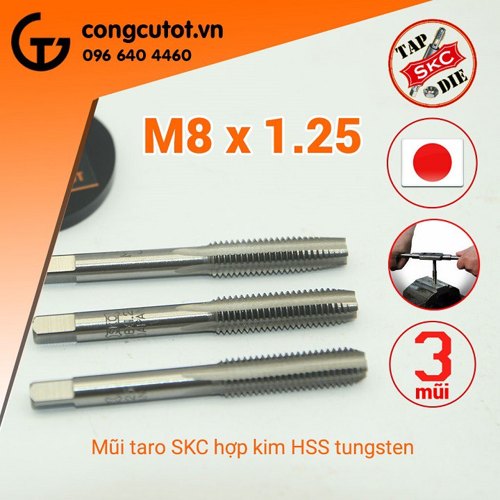 Taro tay SKC M8 X 1.25 Nhật Bản