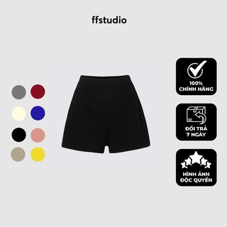 Quần short nỉ chân cua cotton cạp chun basic short pants