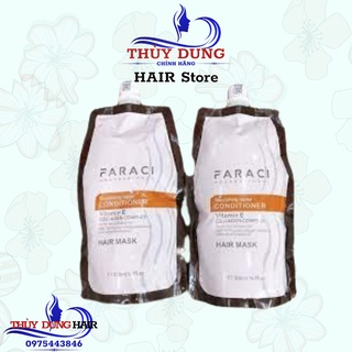 Kem hấp ủ tóc faraci collagen 500ml chính hãng. phục hồi tóc hư tổn, khô xơ, chẻ ngọn