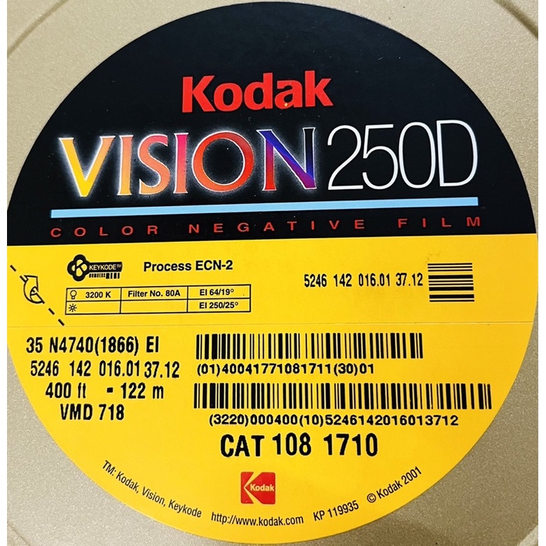 Hình ảnh Phim Kodak Vision 250D 24 tấm ISO 100 DATE 2004 film 35mm #4
