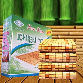 Chiếu trúc 0.8m x 1m9 hạt to không viền màu vàng