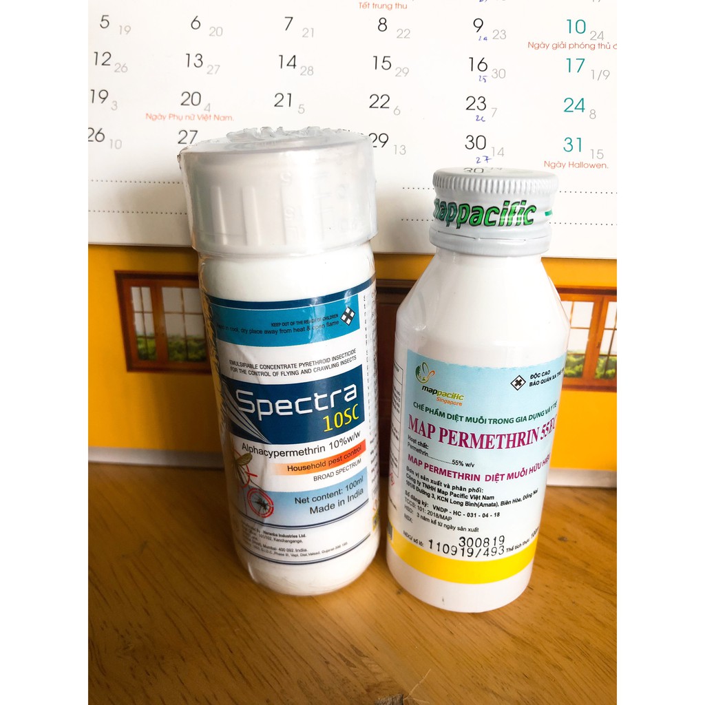 Combo thuốc diệt muỗi Spectra 10SC + Map Permethrin 50EC