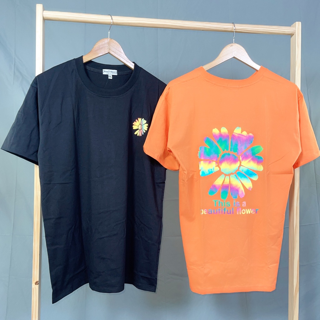 Áo Thun Phản Quang Hoa Cúc Life Cotton 75% Form Rộng Unisex Nam Nữ Rẻ Đẹp HaiHaiShop, Ken T-Shirt.