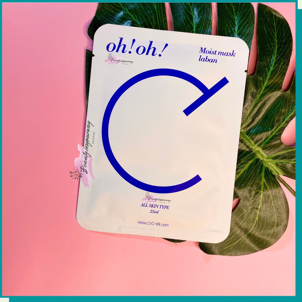 Mặt Nạ Giấy Ceramide Giúp Phục Hồi & Làm Dịu Da Nhạy Cảm oh!oh! Moist mask : laban