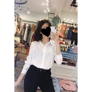 Áo sơ mi trắng uni basic
