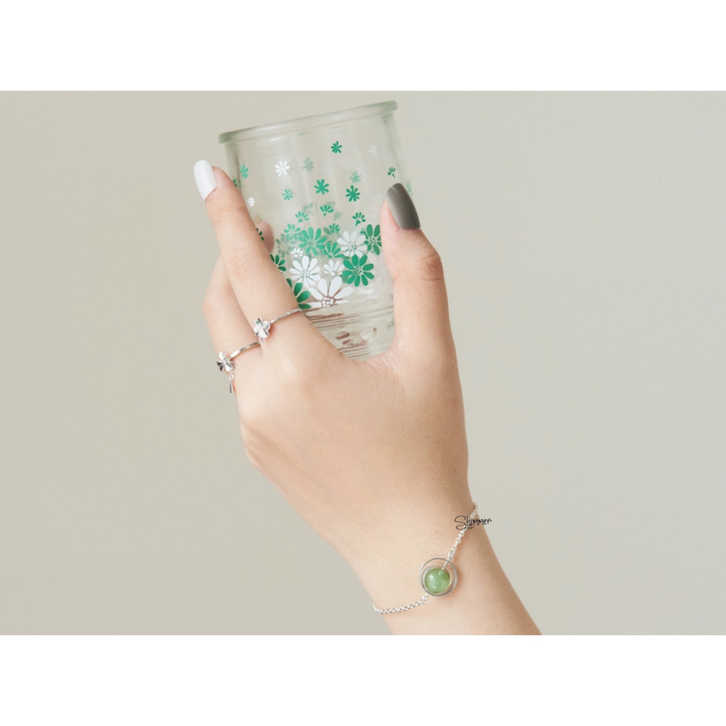 Nhẫn Nữ Bạc 925 Cao Cấp SHIMMER SILVER CLOVER Thiết Kế Hình Cỏ 4 Lá Đính Đá Dễ Thương