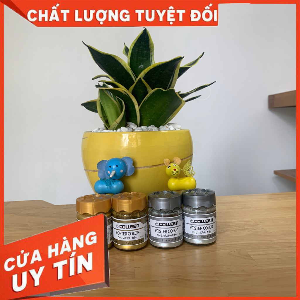 Màu Nhũ Poster Vàng - Bạc - Trắng - Đen COLLEEN - Bút Chì Màu Store