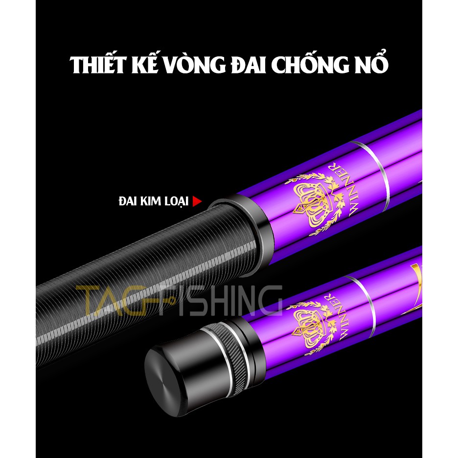 Cần Câu Tay Guide Bashen Thắng Lợi Tím 4H Chính Hãng