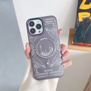 Ốp Điện Thoại MagSafe Nam Châm Hút Không Dây Cho Iphone 13 12 Pro Max