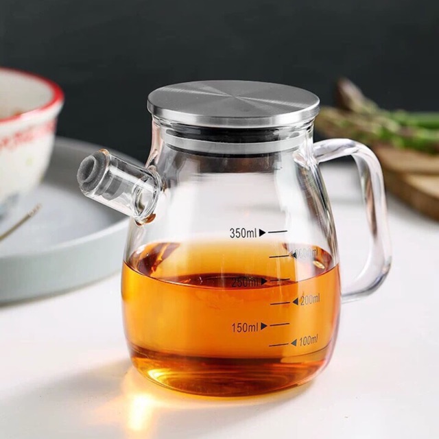 Bình rót thuỷ tinh nắp inox