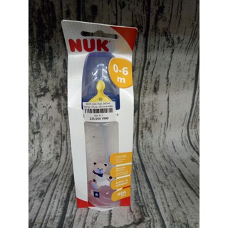 Bình sữa NUK nhựa, cổ rộng 300ml