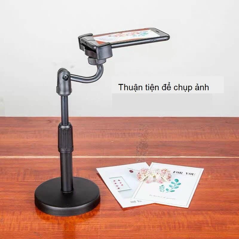 [Freeship] Giá đỡ điện thoại L8 chắc chắn, điều chỉnh, kẹp chống lưng 360 ,đế chân tròn để bàn, gía đỡ tiện lợi đa năng