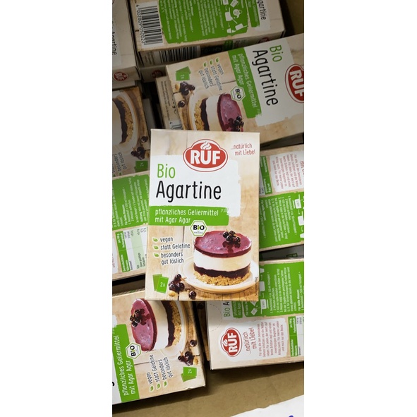 Bột agar (rau câu) hữu cơ Ruf bio Đức 30g (2*15g)