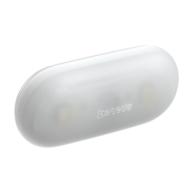 Bộ 2 đèn led Baseus mini cảm ứng từ tính có thể sạc lại tự động di động cho xe hơi